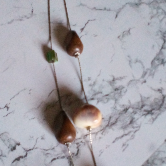 Long Multi-colored Mixed Material Necklace - Picture 6 of 9